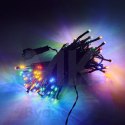Lampki LED łańcuch świetlny świąteczne choinkowe 10m 100LED multikolor 8 trybów świecenia