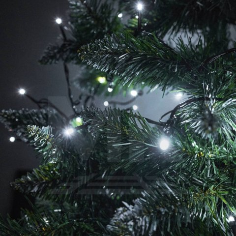 Lampki LED łańcuch świetlny świąteczne choinkowe 10m 100LED zimny biały 8 trybów świecenia Lampki LED łańcuch świetlny świąteczne choinkowe 10m 100LED zimny biały 8 trybów świecenia