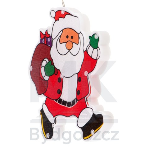Lampki LED wisząca ozdoba dekoracja okna świąteczna przyssawka Mikołaj z prezentami Lampki LED wisząca ozdoba dekoracja okna świąteczna przyssawka Mikołaj z prezentami