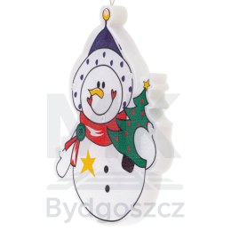 Lampki LED wisząca ozdoba dekoracja okna świąteczna przyssawka bałwan