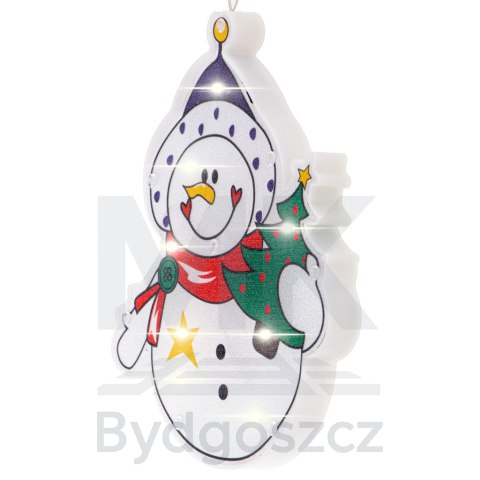 Lampki LED wisząca ozdoba dekoracja okna świąteczna przyssawka bałwan Lampki LED wisząca ozdoba dekoracja okna świąteczna przyssawka bałwan