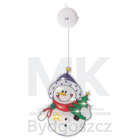 Lampki LED wisząca ozdoba dekoracja okna świąteczna przyssawka bałwan Lampki LED wisząca ozdoba dekoracja okna świąteczna przyssawka bałwan