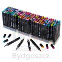 Markery dwustronne mazaki alkoholowe w etui 168 + podstawka