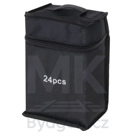 Markery dwustronne mazaki alkoholowe w etui 24 + podstawka Markery dwustronne mazaki alkoholowe w etui 24 + podstawka