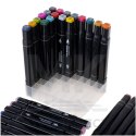 Markery dwustronne mazaki alkoholowe w etui 48 + podstawka