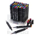 Markery dwustronne mazaki alkoholowe w etui 48 + podstawka