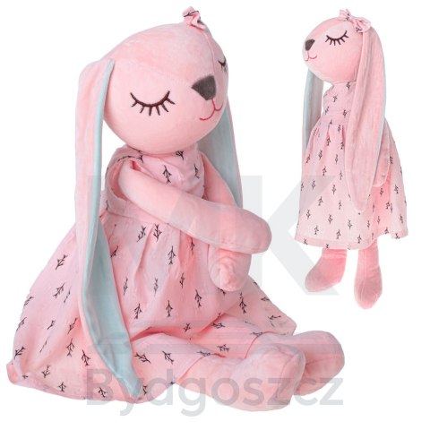 Maskotka pluszowa królik różowy 52cm