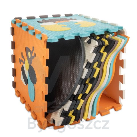 Mata edukacyjna piankowa puzzle zwierzątka kolorowa 114 x 114 cm 25 elementów Mata edukacyjna piankowa puzzle zwierzątka kolorowa 114 x 114 cm 25 elementów