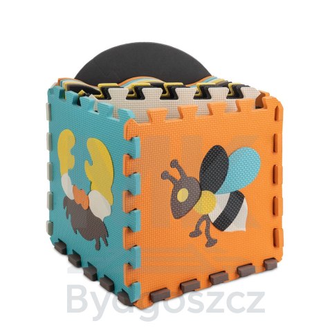 Mata edukacyjna piankowa puzzle zwierzątka kolorowa 114 x 114 cm 25 elementów Mata edukacyjna piankowa puzzle zwierzątka kolorowa 114 x 114 cm 25 elementów