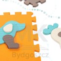 Mata edukacyjna piankowa puzzle zwierzątka kolorowa 114 x 114 cm 25 elementów