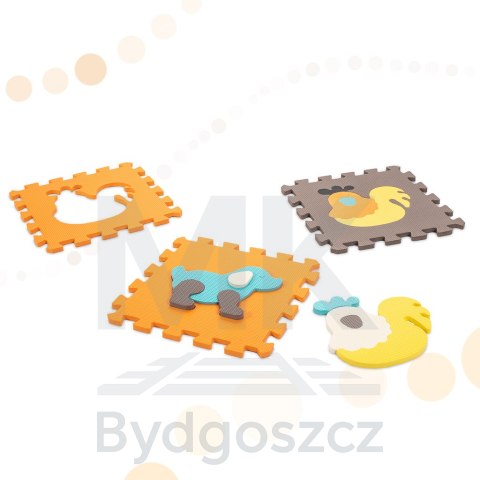 Mata edukacyjna piankowa puzzle zwierzątka kolorowa 114 x 114 cm 25 elementów Mata edukacyjna piankowa puzzle zwierzątka kolorowa 114 x 114 cm 25 elementów