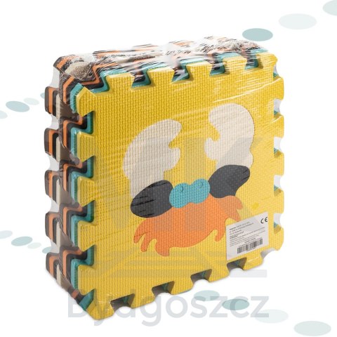 Mata edukacyjna piankowa puzzle zwierzątka kolorowa 85 x 85 cm 9 elementów Mata edukacyjna piankowa puzzle zwierzątka kolorowa 85 x 85 cm 9 elementów