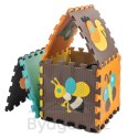 Mata edukacyjna piankowa puzzle zwierzątka kolorowa 85 x 85 cm 9 elementów