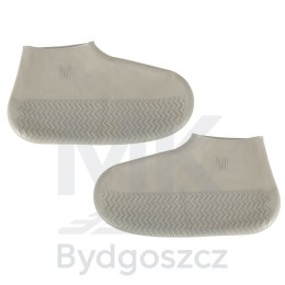 Nakładki przeciwdeszczowe na buty ochraniacze nieprzemakalne przeciwdeszczowe kalosze M szare roz. 35-38