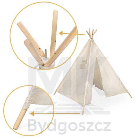 Namiot domek indiański dla dzieci tipi 135cm Namiot domek indiański dla dzieci tipi 135cm