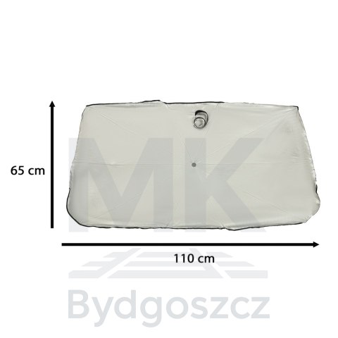Parasol osłona przeciwsłoneczna na przednią szybę do samochodu auta mata składana UV 65x110cm Parasol osłona przeciwsłoneczna na przednią szybę do samochodu auta mata składana UV 65x110cm