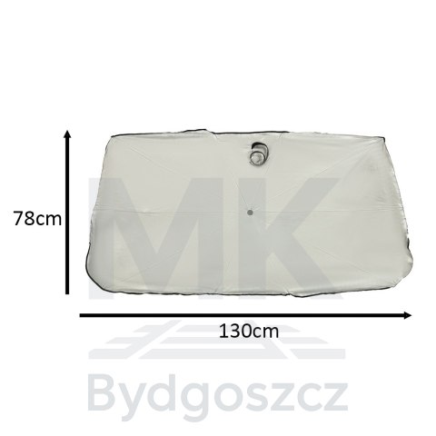 Parasol osłona przeciwsłoneczna na przednią szybę do samochodu auta mata składana UV 78x130cm Parasol osłona przeciwsłoneczna na przednią szybę do samochodu auta mata składana UV 78x130cm