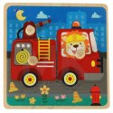 Puzzle drewniane sorter układanka straż pożarna
