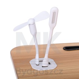 Stolik pod laptopa składany do łóżka podstawka śniadaniowa USB
