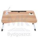 Stolik pod laptopa składany do łóżka podstawka śniadaniowa USB