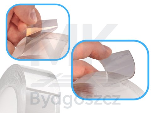 Taśma dwustronna nano montażowa wodoodporna 30mmx3m Taśma dwustronna nano montażowa wodoodporna 30mmx3m