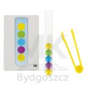 Układanka edukacyjna Montessori kolorowe kulki nauka liczenia nauka kolorów zestaw XXl 66 el.