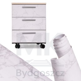 Folia rolka samoprzylepna okleina tapeta biały marmur - magnolia 1,22x50m
