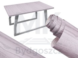 Folia rolka samoprzylepna okleina tapeta dąb srebrno-szary 1,22x50m