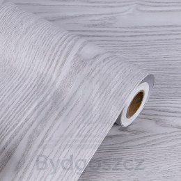 Folia rolka samoprzylepna okleina tapeta dąb srebrno-szary 1,22x50m