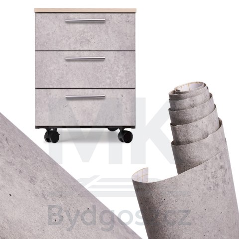 Folia rolka samoprzylepna okleina tapeta niebiesko-szary cement 1,22x50m Folia rolka samoprzylepna okleina tapeta niebiesko-szary cement 1,22x50m