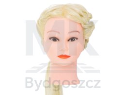 Główka głowa treningowa fryzjerska naturalne włosy blond