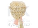 Główka głowa treningowa fryzjerska naturalne włosy blond