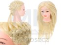 Główka głowa treningowa fryzjerska naturalne włosy blond