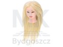 Główka głowa treningowa fryzjerska naturalne włosy blond