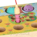 Gra drewniana montessori łowienie rybek marchewki robaczki