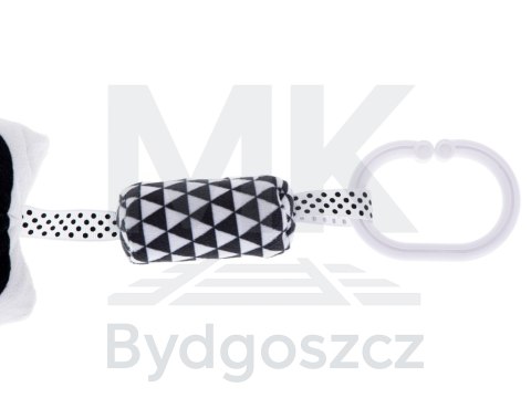 Grzechotka zawieszka sensoryczna kontrastowa sowa Grzechotka zawieszka sensoryczna kontrastowa sowa