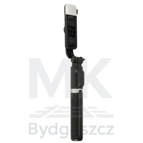 Kijek do selfie z pilotem Bluetooth statyw tripod lampka LED czarny Kijek do selfie z pilotem Bluetooth statyw tripod lampka LED czarny