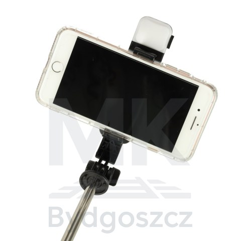Kijek do selfie z pilotem Bluetooth statyw tripod lampka LED czarny Kijek do selfie z pilotem Bluetooth statyw tripod lampka LED czarny