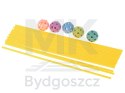 Klocki konstrukcyjne rurki słomki patyczki kreatywne baza namiot domek 75el.