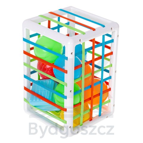Kostka sensoryczna elastyczna układanka sorter kształtów zabawka wtykana 13 el. Kostka sensoryczna elastyczna układanka sorter kształtów zabawka wtykana 13 el.
