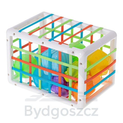 Kostka sensoryczna elastyczna układanka sorter kształtów zabawka wtykana 13 el. Kostka sensoryczna elastyczna układanka sorter kształtów zabawka wtykana 13 el.