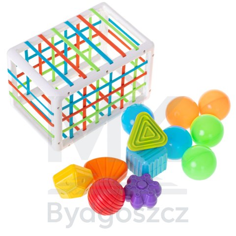 Kostka sensoryczna elastyczna układanka sorter kształtów zabawka wtykana 13 el. Kostka sensoryczna elastyczna układanka sorter kształtów zabawka wtykana 13 el.
