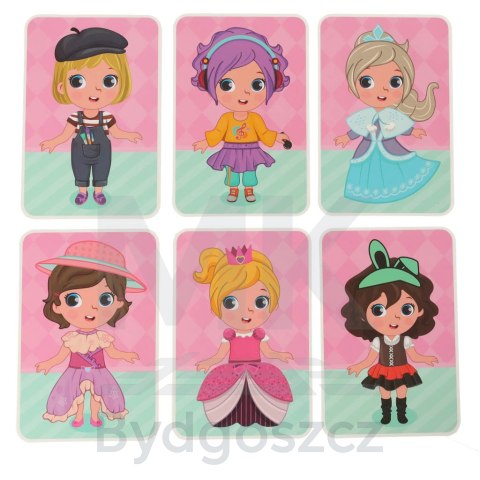 Książeczka magnetyczna układanka puzzle na magnes ubierz lalkę 51el. Książeczka magnetyczna układanka puzzle na magnes ubierz lalkę 51el.