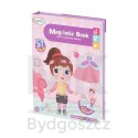 Książeczka magnetyczna układanka puzzle na magnes ubierz lalkę 51el.