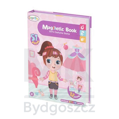 Książeczka magnetyczna układanka puzzle na magnes ubierz lalkę 51el. Książeczka magnetyczna układanka puzzle na magnes ubierz lalkę 51el.