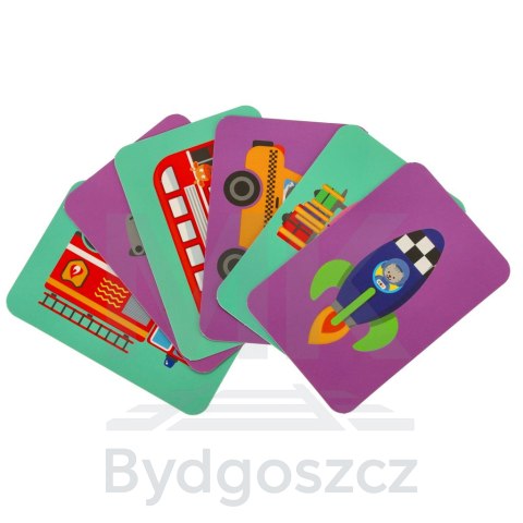 Książeczka magnetyczna układanka puzzle z magnesem środki transportu Książeczka magnetyczna układanka puzzle z magnesem środki transportu