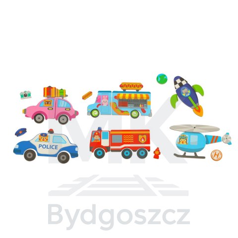 Książeczka magnetyczna układanka puzzle z magnesem środki transportu Książeczka magnetyczna układanka puzzle z magnesem środki transportu