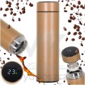 Kubek bidon termiczny termos smart LED 500ml złoty