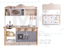 Kuchnia dla dzieci drewniana MDF LULILO KUKETO akcesoria 85cm