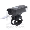 Lampka rowerowa LED RALLEX zestaw tył-przód na rower kierownicę USB